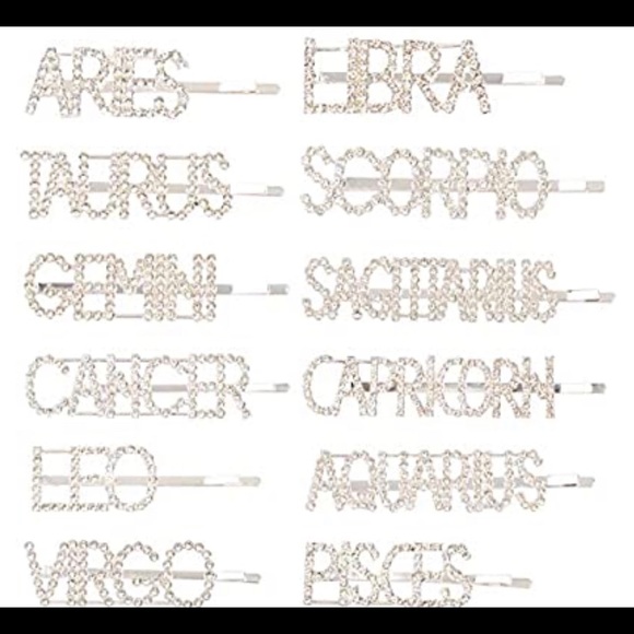 Star Sign Hair Clip Barrette - Picture 2 of 6